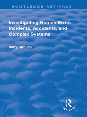 cover image of Investigating Human Error
